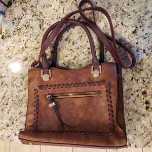 Leather crossbody bag